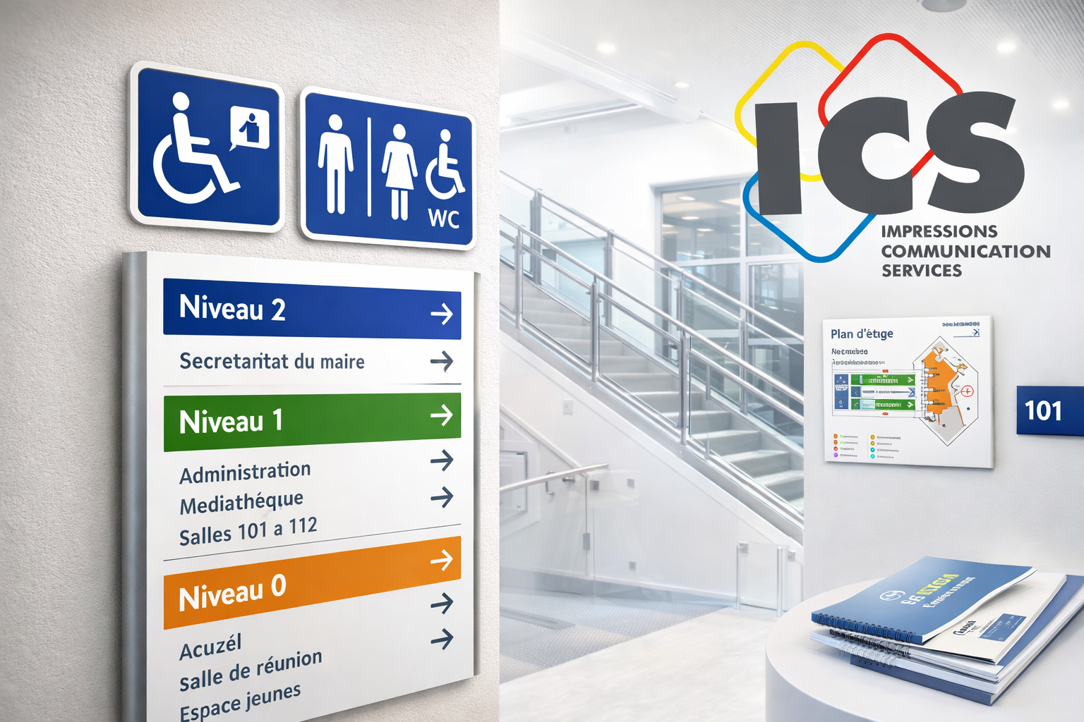 Signalétique inteireue Mairie