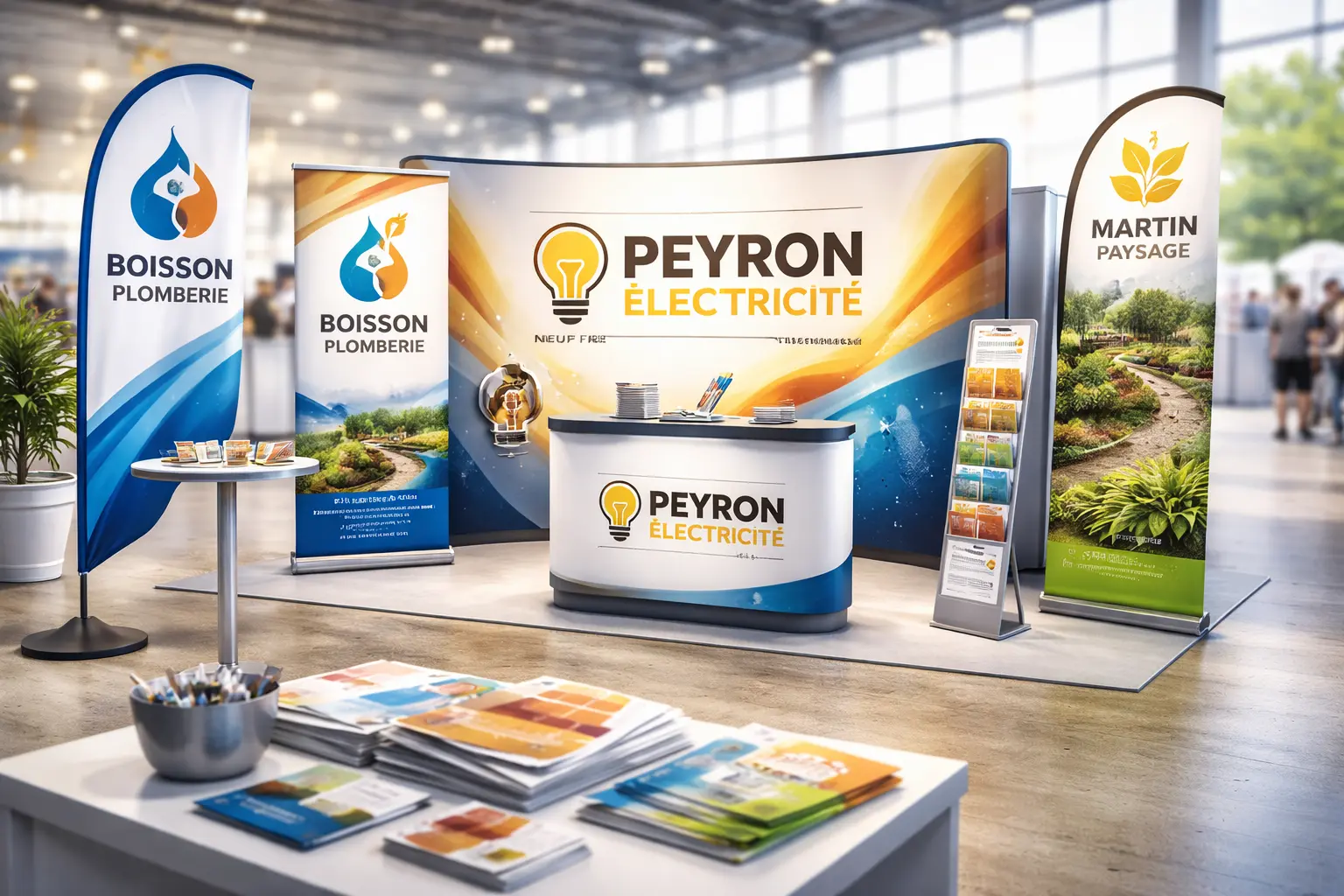 Stand, kakemono, drapeau artisans nantes