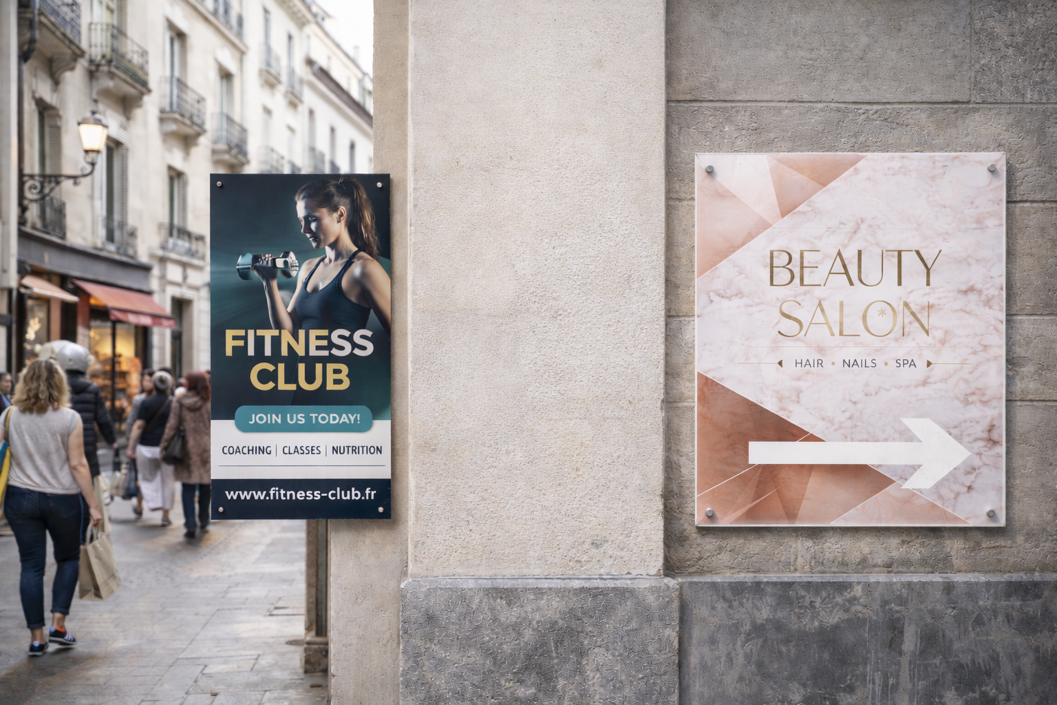 impression et pose de panneau publictaire