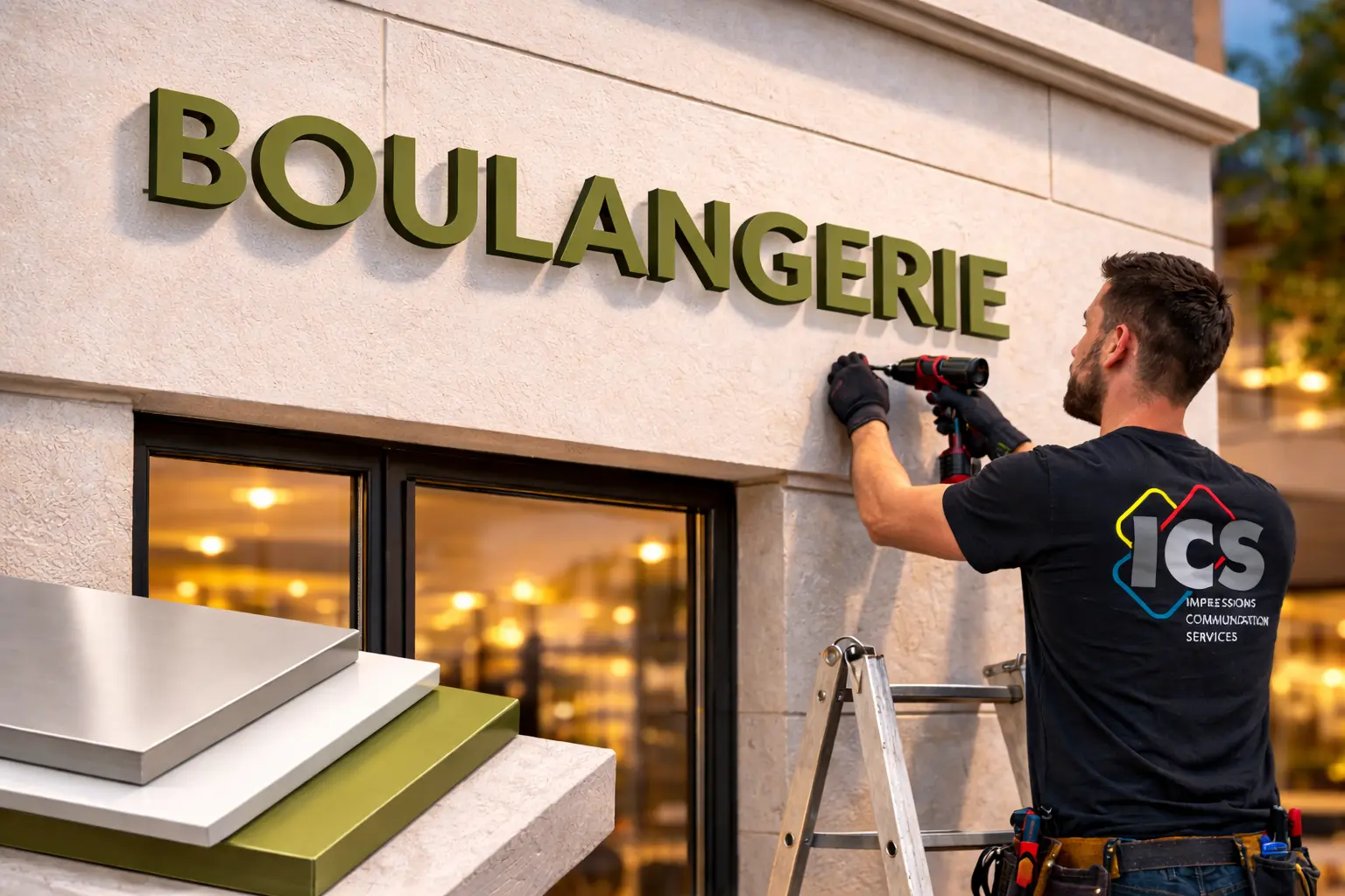 lettre découpés pour enseigne commerce nantes