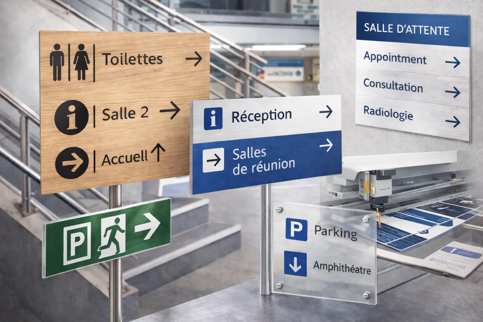 panneaux directionnels lieux publics nantes