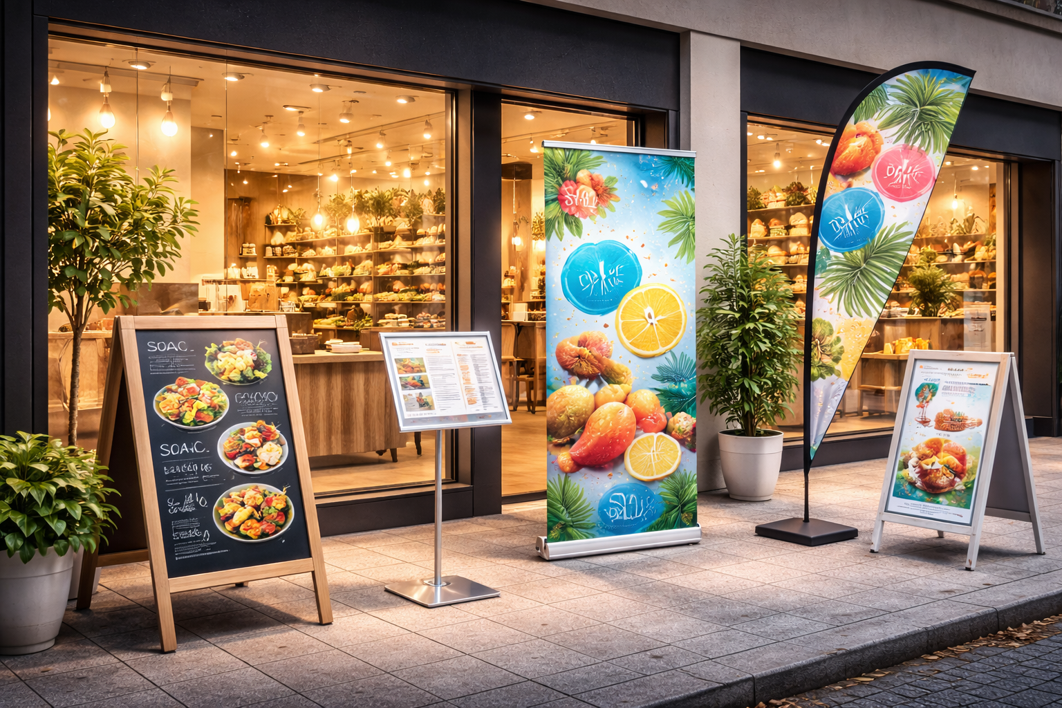 stop trottoir drapeau pour commerce nantes