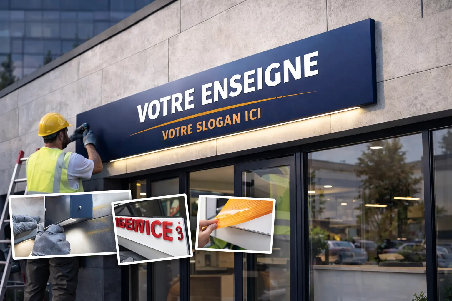 tole tablette enseigne fabrication et pose nantes